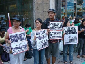 photo_rallya-ex_domestic Rally participants infront of the Philippine Consulate in New York City