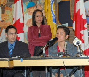 tejada-connie-fabregas Tejada with Connie Sorio and lawyer Rafael Fabrigas.