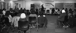 Nine organizations were represented in the education day of International Women’s Day held in Toronto on Feb. 21, 2010.